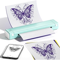 Portable Bluetooth Tatouage Mini Copieur Machine Rapide A4 Thermique Peau Prinker Transfert Temporaire Pochoir Tatouage Imprimante