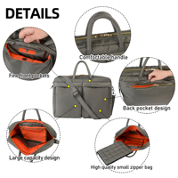 Mallette pour ordinateur portable à la mode durable grande capacité Portable Nylon microfibre sac Simple style PC matériel léger