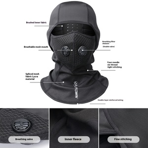Mehrzweck-Sturmhaube Kopf bedeckung Custom Outdoor Ride Wind dichte Thermo Fleece Atmungsaktive Maske mit PM2.5 Filter Anti-Fog und Haze - Product Image 4