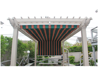 Canopée rétractable en tissu, auvent pour pergola, ombrage de câble, couverture d'ombrage