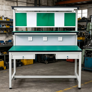 Station de travail industrielle multifonctionnelle moderne antistatique en acier, tailles personnalisables, écologique et durable pour les restaurants - Product Image 3
