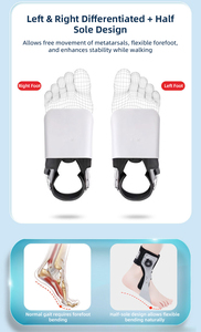 Attelle <span class=keywords><strong>de</strong></span> <span class=keywords><strong>cheville</strong></span> réglable à commande par molette avec coussinets d'air, stabilisateur <span class=keywords><strong>de</strong></span> <span class=keywords><strong>cheville</strong></span> pour le sport et la <span class=keywords><strong>rééducation</strong></span> des entorses - Product Image 5
