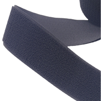 Vente en gros en stock tissu à boucle souple et auto-adhésive double face en nylon noir sans boulochage avec crochet et boucle sans perte de cheveux