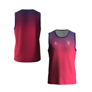 Maillots de football australiens personnalisés, conception d'équipe OEM, impression par transfert thermique, polyester/coton, maillot AFL unisexe pour adultes, taille plus - Product Image 2