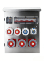Boîtier de distribution électrique industriel certifié CE RoHS IP67 en acier inoxydable 304, solution extérieure pour prises électriques