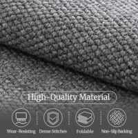 Tapis moderne en faux sisal épais et moelleux, lavable, adapté aux animaux domestiques, pour salon, salle à manger, cuisine, entrée, décoration intérieure