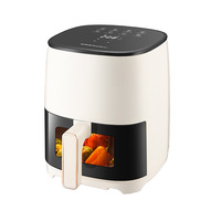 Friteuse à air 3L-4L 1400W Grande Capacité Multifonctionnelle Entièrement Automatique Four Électrique Domestique Cuisson Sans Huile Type Coulissant