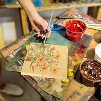 Panneaux en bois de bouleau inachevé panneaux en toile pour peinture et dessin artisanal