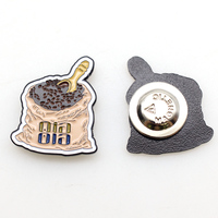 Épingles en métal personnalisées avec logo et nom sur mesure, en alliage de zinc plaqué or, imprimées UV, motifs anime, dessins animés, émail doux, pour