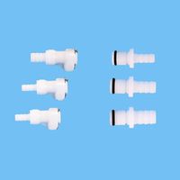 Tuyau d'air et d'eau en plastique Connecteur rapide à valve en ligne Raccord à déconnexion rapide femelle/mâle sans valve