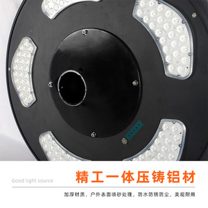 ไฟสวนพลังงานแสงอาทิตย์ 50W LED กันน้ำ ไฟเสาสูงสำหรับกลางแจ้ง เหมาะสำหรับลานบ้านและทางเดิน - Product Image 2