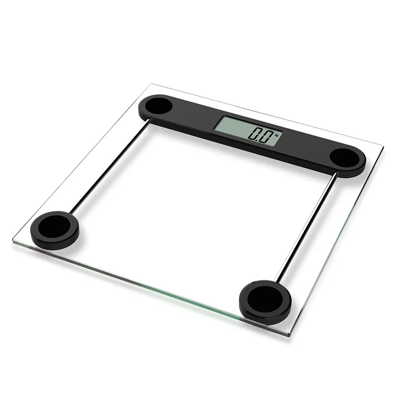 Vcanny — balance numérique électronique, verre blanc, pour salle de bains, poids corporel, 180Kg, 396Lb