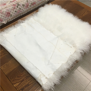 Vuông Cừu lông 100 Tây Tạng Mông Cổ cừu da cừu len sofa ném - Product Image 4