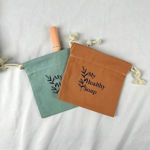 Wholesale Personalized Logo Dust Bag Colorful Cotton Canvas Mini Muslin Drawstring <b>Shopping</b> Bag <b>Small</b> Gift Jewelry Pouch - Product Image 1