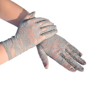 Printemps et été nouveaux gants de protection solaire pour femmes gants courts en dentelle fine voyage en plein air pare-soleil <span class=keywords><strong>Photo</strong></span> gants - Product Image 3