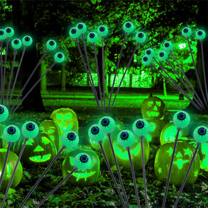 LED solar globo ocular calabaza cadena luz dinámica columpio césped piso salida decorativa al aire libre Halloween <span class=keywords><strong>jardín</strong></span> paisaje lámpara - Product Image 2