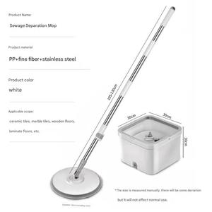 Mopa con Mango Giratorio de 360°, Mopa Plana de Limpieza sin Esfuerzo, con Separación de Agua Sucia, para Uso en el Hogar y la Oficina - Product Image 2