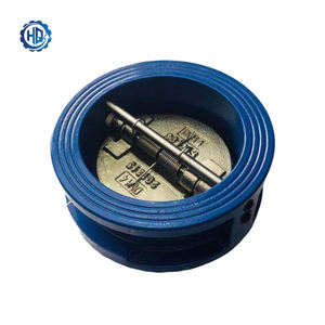 Système d'alerte manuel à ressort contre les inondations, <span class=keywords><strong>clapet</strong></span> <span class=keywords><strong>anti</strong></span>-<span class=keywords><strong>retour</strong></span> à double porte avec revêtement en caoutchouc, joint EPDM et raccordement de type Wafer - Product Image 1