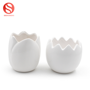 Usine en gros pas cher petit cube mini carré <span class=keywords><strong>blanc</strong></span> en céramique succulentes planteur pot de fleur - Product Image 6
