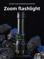 Lampe de poche de camping rechargeable USB-C en alliage d'aluminium au lithium, éclairage LED puissant fluorescent blanc brillant pour l'aventure en plein air