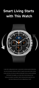 HD8C 1.43 นิ้วสมาร์ทวอทช์ BT โทรออก รับสายด้วยเสียง AI ผู้ช่วยควบคุมการเข้าถึงด้วย NFC ตัวติดตามสุขภาพ นาฬิกาข้อมือสำหรับออกกำลังกายและกีฬา - Product Image 4