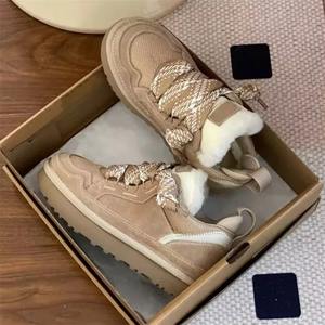 Nuevas llegadas 2026: Zapatillas de cuero genuino para mujer, de diseñador, a la moda, las más vendidas, botas de nieve para otoño e invierno. - Product Image 1