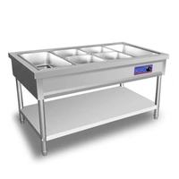 Chauffe-plat électrique commercial, fournisseur de restaurant, service isotherme, présentoir à vaisselle Marie, table à vapeur de qualité supérieure