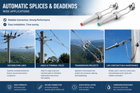 Embouts et raccords automatiques pour lignes de transmission aériennes, accessoires de conducteurs en alliage d'aluminium, matériel pour lignes électriques
