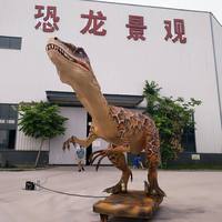 Modèle de dinosaures animatroniques en fibre de verre et mousse de haute qualité 2026 pour parc d'aventure pour enfants