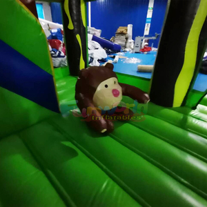 Chateau gonflable kids outdoor bouncy <b>castle</b> commercial grade inflatable jungle combo <b>bounce</b> house and slide - Product Image 5