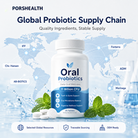 Probióticos Orales para el Mal Aliento y la Salud Dental - Tabletas/Pastillas de 11 Mil Millones de UFC, Apoyo para Dientes y Encías, Alivio para la Boca Seca, Salud Intestinal