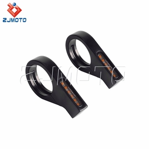 41mm phía trước ngã ba núi hổ phách và trắng dẫn tín hiệu lần lượt đèn cho Harley <span class=keywords><strong>Honda</strong></span> Kawasaki BMW - Product Image 4