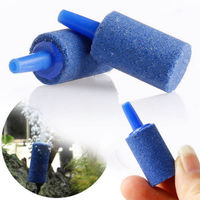 Pierre à air cylindrique de qualité supérieure pour aquarium, pour aquariums plantés, tube de 4 mm compatible avec les pompes d'aération, oxygénation des poissons rouges
