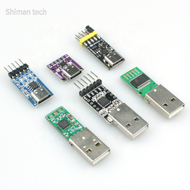 Custom USB to TTL Serial Converter Module CP2102 CH340 FT232 PL2303 UART