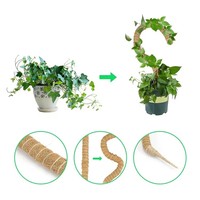 Poteau de soutien pliable en fibre de coco pour plantes grimpantes - Empilable, écologique, pour usage domestique et commercial, personnalisable