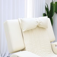 Chaise de pédicure électrique inclinable en promotion avec coussin en forme de arc, bain de pieds, table latérale et prise pour salon de beauté commercial