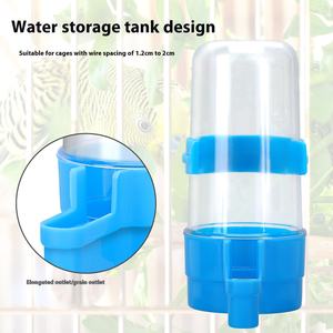 Bebedero Automático <span class=keywords><strong>para</strong></span> Pájaros, Alimentador de Alimentos, Jaula <span class=keywords><strong>para</strong></span> Pájaros y <span class=keywords><strong>Loros</strong></span>, Accesorio de Plástico PP, Forma de Botella, Taza de Agua, Caja de Comida <span class=keywords><strong>para</strong></span> Pájaros - Product Image 4