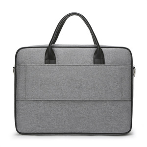 Waterproof Felt Shoulder Laptop Bag Briefcase Elegant Large Capacity Soft Portfolio <b>File</b> Pocket Men 16 Inch Laptop Bag - Product Image 3