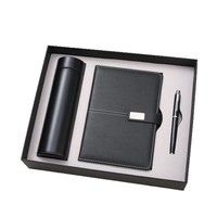 Carnet en cuir PU A5 avec logo personnalisé, cadeau d'entreprise, papeterie de bureau, avec stylo, tasse isotherme, nouveau coffret cadeau