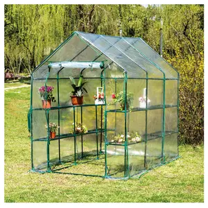Сделанный на заказ Легко собранный Садовый дом наружный портативный зеленый дом для выращивания в палатке