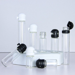 Flacone in Vetro Trasparente Antimanomissione da 1ml, 2ml, 3ml, 5ml, con Tappo a Scatto, per Olio Essenziale, Campioni, Siero Cosmetico e Polveri - Product Image 3