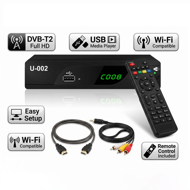 HEVC H.264/H.265 High-Definition Hotel Stb Dvb T2 Receiver Digital Receivers Dvb-t2 Tv Box Set Top Box