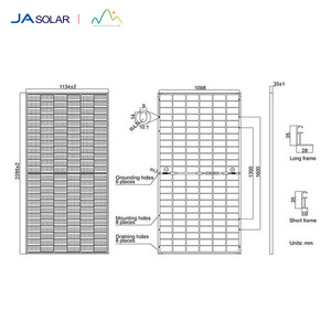 Panel <span class=keywords><strong>solar</strong></span> <span class=keywords><strong>JA</strong></span> 550W 560W 580W 440W 600W 720W N-Type Paneles solares bifaciales Tecnología Topcon - Product Image 2