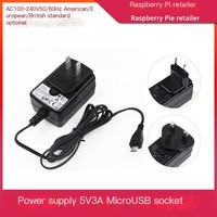 Raspberry Pi 3. Generation B-Typ Netzteil Raspberry Pi 3B+ MicroUSB Stromversorgung Europäischer und Britischer Standard