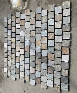 Thiên nhiên vàng Slate đá cuội trên lưới cho Patio - Product Image 4