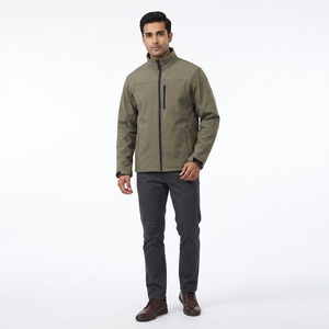 Veste d'hiver imperméable élégante pour homme OEM, taille plus, veste softshell personnalisée chauffante, broderie, veste de pluie d'hiver de haute qualité - Product Image 1