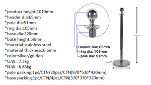 Poste de Acero Inoxidable Resistente con Base Angulada y Ponderada, Llena de <span class=keywords><strong>Arena</strong></span>, para Aplicaciones en Interiores y Exteriores - Product Image 4
