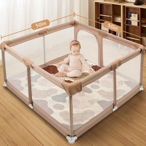 床用ポリエステルクッションベビープレイマット用大型ソフトフォームプレイマット幼児用 - Product Image 5