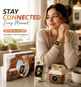 Hot WT-08 Smart Watch set With Earbuds Dual Watch Bands Sleep Heart Rate Monitoring Smart Bracelet Sport Smart Watch Unisex Gift - Product Image 3