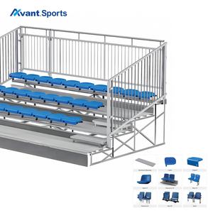 Avant Sports Stadium Tribuna permanente Tribuna Asientos Campo de fútbol Gradas escalonadas Sistema de asientos de blanqueador de metal - Product Image 2